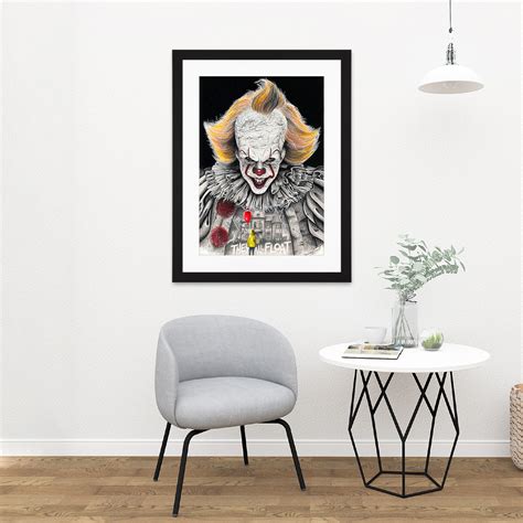 Wayne Maguire Tattooed Pennywise It Clown Inked Ikon Framed Wall Art Print 18x24 Ebay