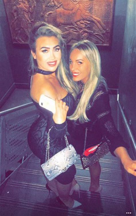 Lauren Goodger Enjoys Lesbian Kiss During Cleavage Popping Night Out