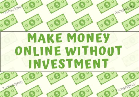 I Want To Earn Money From Home Without Investment