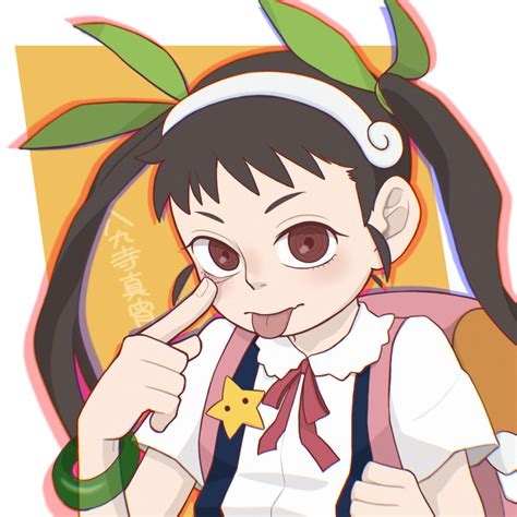 Hachikuji Mayoi Bakemonogatari Monogatari Series Absurdres Highres 1girl Akanbe
