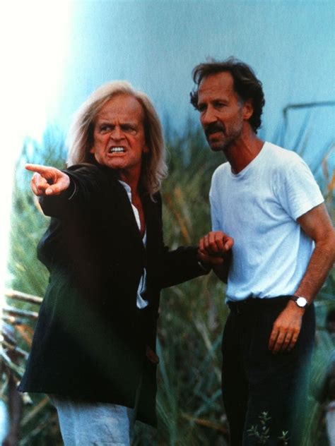 Klaus Kinski And Director Werner Herzog 1987 On The Set Of Cobra