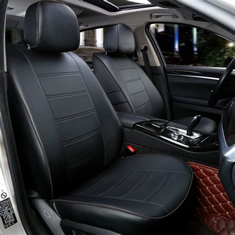 autodecorun 23pcs set custom fit perforated leatherette car seat cover for subaru