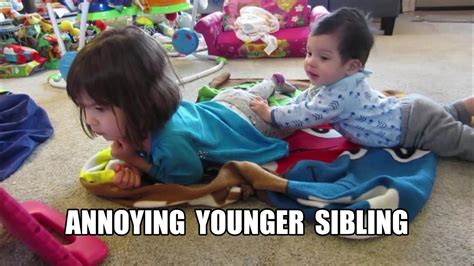 Cute Moments Sister Sam Ignores Then Kisses Little Brother Nathan Youtube