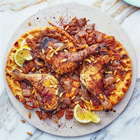 Musakhan Sumac Chicken With Onions And Flatbread Recipe Bon Appétit