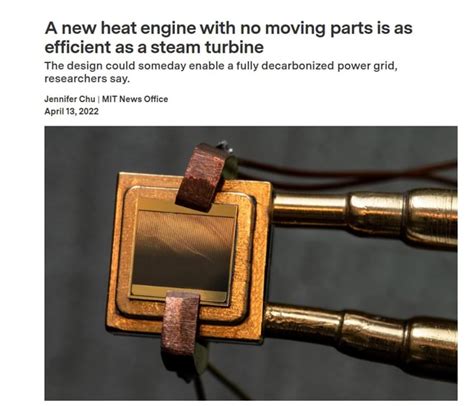 A New Heat Engine With No Moving Parts Is As Efficient As A Steam