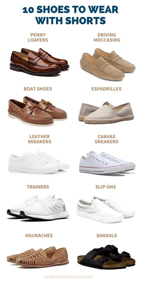 6 Types Of Shoes To Wear With Shorts Perfect For Summer Mens