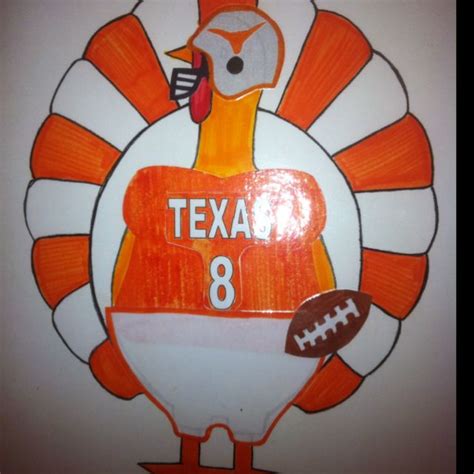 Turkey Disguise Football Player Template