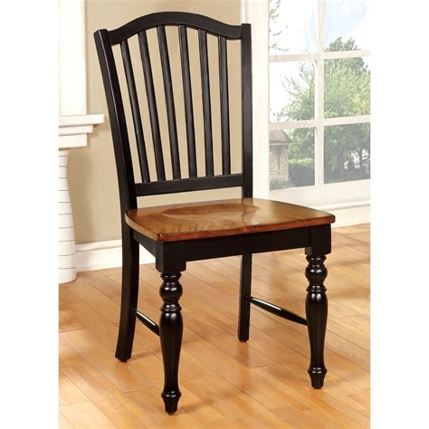 Furniture Of America Levole Two Tone Country Style Dining Chair Set Of