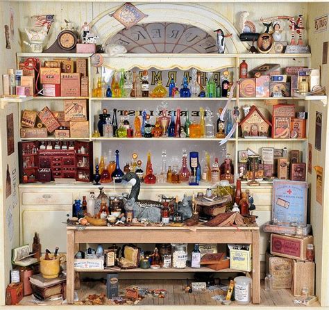 Miniature Pharmacy Charles Wysocki Dollhouse Miniature Dollhouse