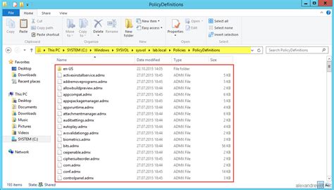 Server 2012 Import Windows 10 Admx Gpo Alexandre Viot
