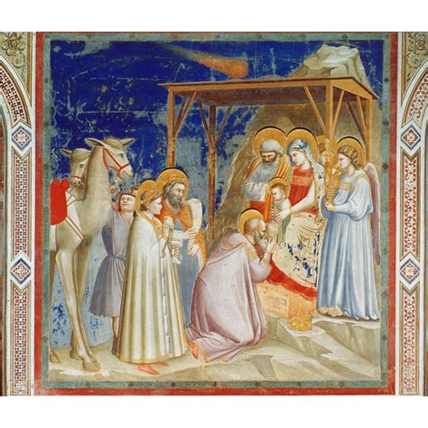 Giotto Adoration Nadoration Of The Magi Fresco By Giotto At The