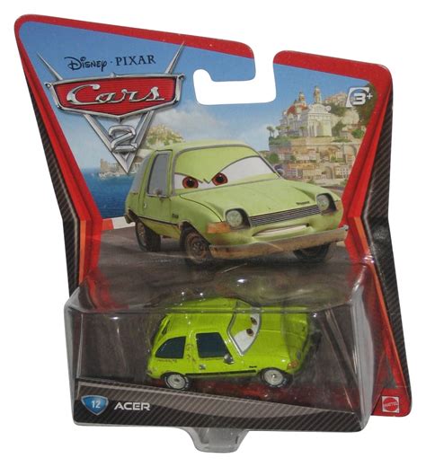 Disney Pixar Cars 2 Movie Acer Die Cast Mattel Vehicle Toy Car 12