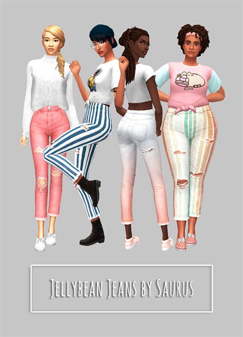 Maxis Match Ripped Jeans Cc For The Sims 4 All Free All Sims Cc