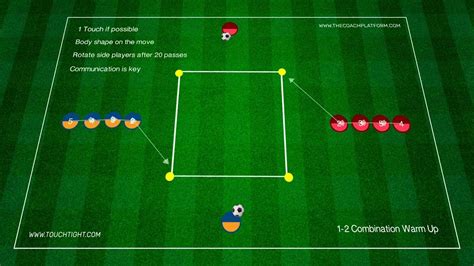 Passing Combination Warm Up Technical Practice Youtube