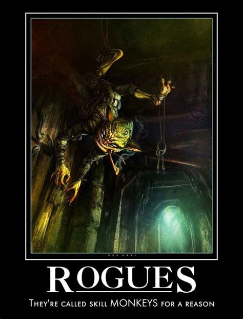 Dungeons And Dragons Homebrew Dandd Dungeons And Dragons Wow Rogue Demotivational Posters