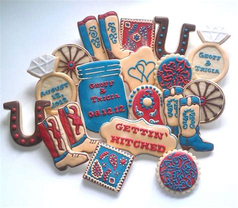 Decorated Cookies Are Arranged In The Shape Of An Old Fashioned Sewing