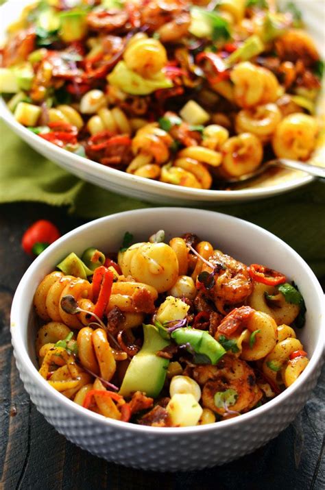 Spicy vegetarian chipotle pasta made in the instant pot. Smoky Shrimp Pasta Salad with Chipotle Dressing | Recipe ...
