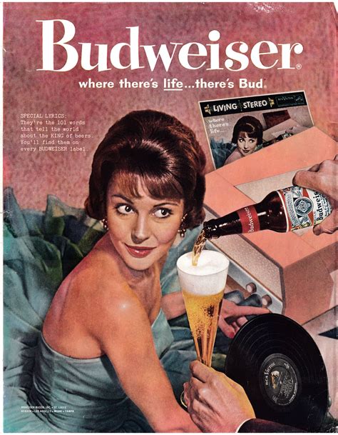 1960 Budweiser Beer Lp Record King Of Beers Original 135 Etsy