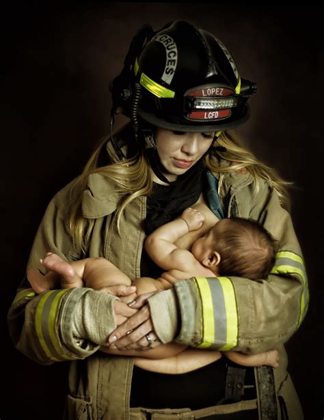 Firefighter Uniform Nursing Photo Stirs Controversy