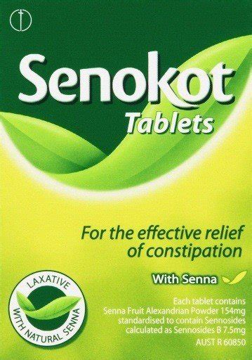 Senokot 100 Tablets Relief Of Constipation With Senna