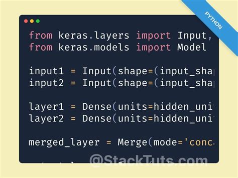 How To Concatenate Two Layers In Keras Stacktuts