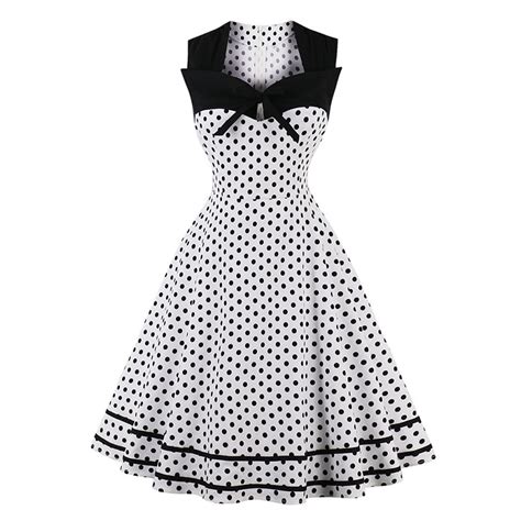 lady 50s 60s vintage polka dot swing dress rockabilly housewife swing midi dress 32 69 picclick