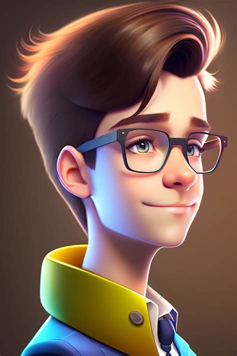 Lexica Smart Boy Cartoon Profile Picture