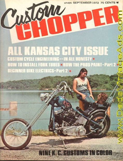 1972 Custom Chopper Magazine All Kansas City Issue Beginner Bike