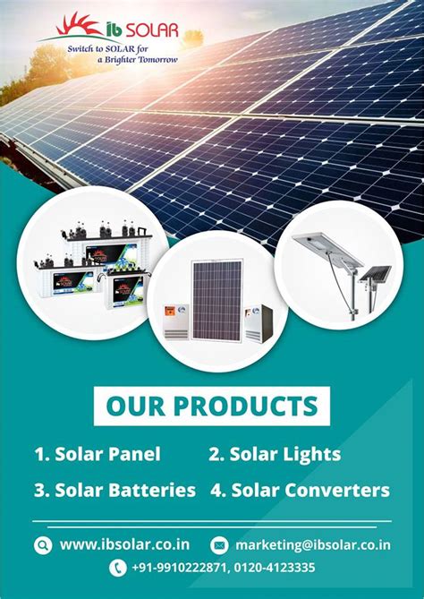 Ib Solar Products Solar Panel Solar Lights Solar Batteries