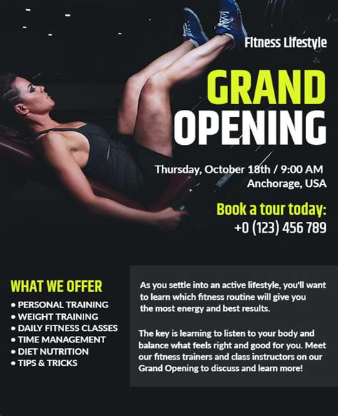 10 Best Gym Grand Opening Flyer Ideas And Examples