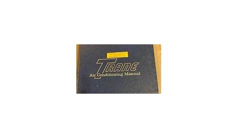 Trane Air Conditioning Manual | eBay