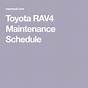 Toyota Rav4 Recommended Service Schedule
