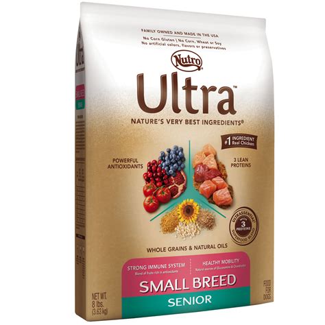 Some reviews indicate the food might cause stomach issues. Nutro Ultra Small Breed Senior Dry Dog Food (8 lb)