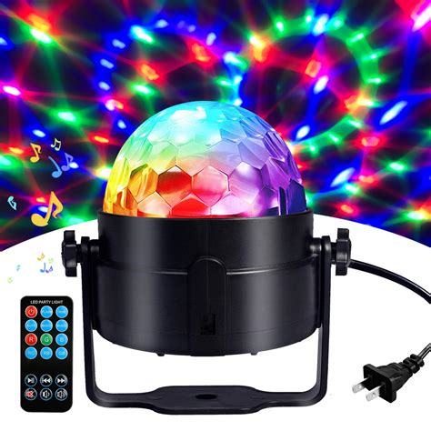 Disco Ball Disco Lights Sound Activated Storbe Light With Remote