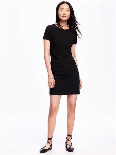 Fitted Crew Neck Tee Dress For Women Comes In Lots Of Colors And The