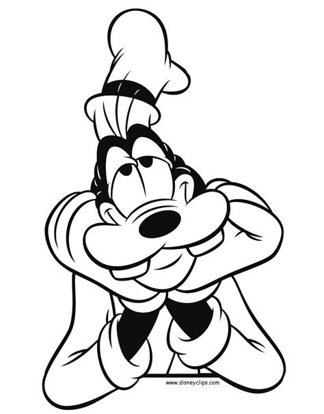 Browse hundreds of printable coloring pages that will keep your little ones busy for hours. Goofy Coloring Pages (2) | Disneyclips.com