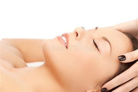 Beautiful Woman In Massage Salon Stock Image Image Of Happy Girl 39465091
