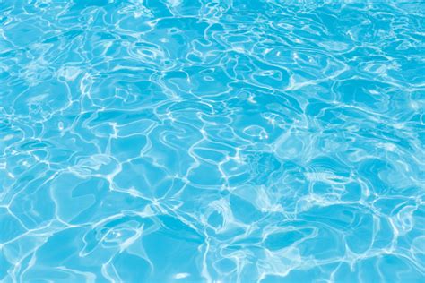 Wonderful Blue And Bright Ripple Water And Surface In Swimming Pool