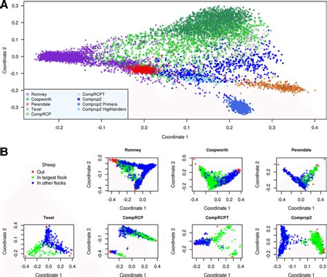 A Multi Dimensional Scaling Plot Of Genetic Distances Between Animals