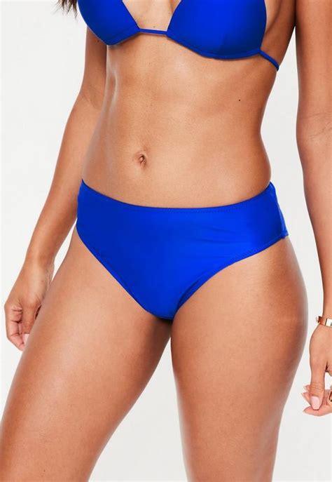 Cobalt Blue Super High Leg High Waisted Bikini Bottoms Mix And Match