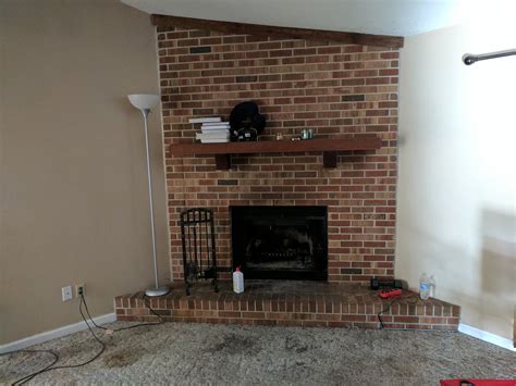 Need Help And Ideas With Giant Red Brick Fireplace In Living Room