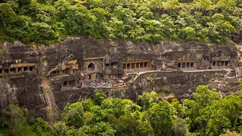 Ajanta Caves Maharashtra By Microsoft Wallpapers Wallpaperhub