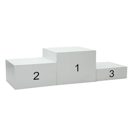 We were looking for that easy button, and that's what podium is for us. Winners Podium Exhibition Plinths White | ExhibitionPlinths
