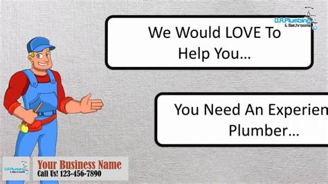 Plumber Or Plumbing Service 2d Animated Promo Video 2 Promo Videos