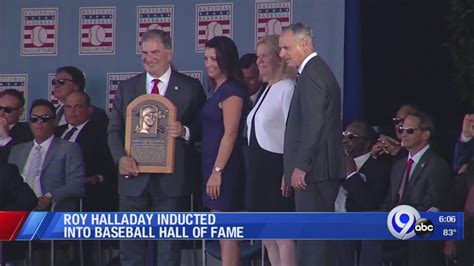 Roy Halladay Inducted Into Baseball Hall Of Fame Youtube