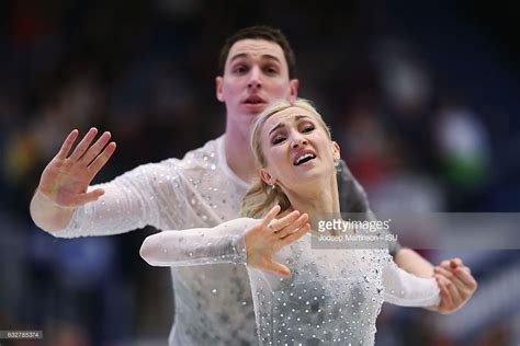 Aliona Savchenko And Bruno Massot Of Germany Compete In The Pairs Free