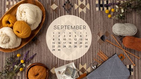 Free Downloadable September Calendar - KnitPicks Staff Knitting Blog