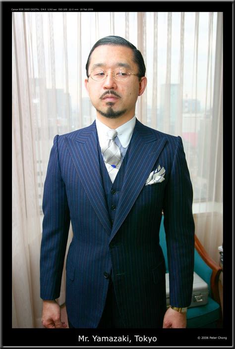 Mr Yamazaki In Bespoke 3 Piece Suit Designed By Japanese Designer