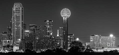 Dallas Skyline In Black And White 8018 Photograph By Bee Creek