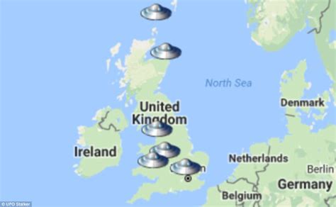 Interactive Map Reveals The Locations Of Ufo Sightings